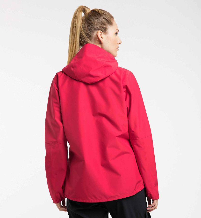 Haglöfs Womens Spira Windbreaker Red New Zealand 58394XCVM